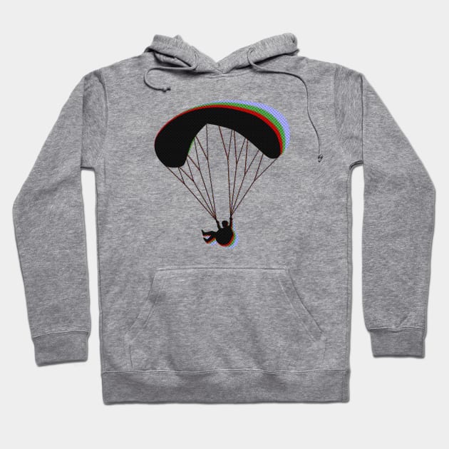 Paragliding RGB Hoodie by TheWanderingFools